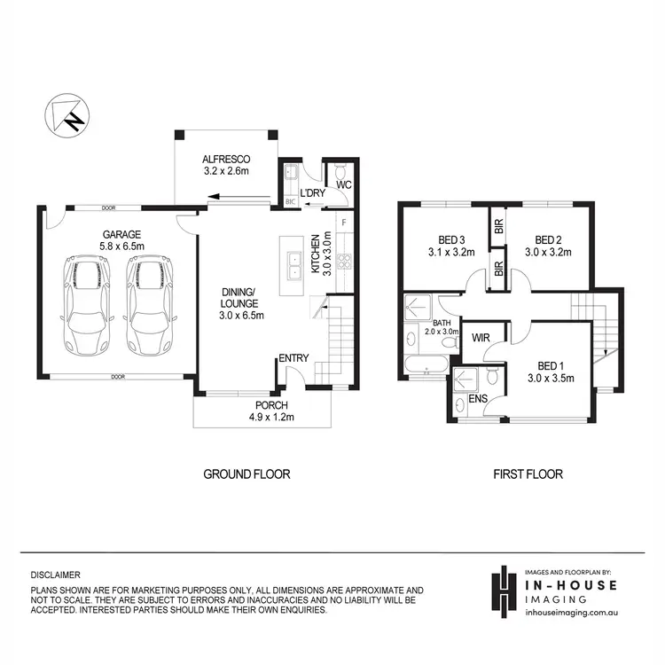 Floorplan of Homely townhouse listing, 60B Leslie Street East, Woodville Park SA 5011