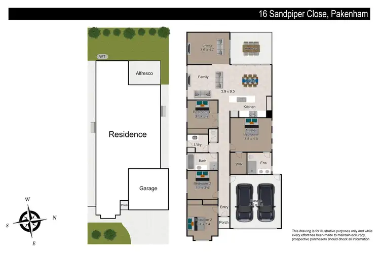 Floorplan of Homely house listing, 16 Sandpiper Close, Pakenham VIC 3810
