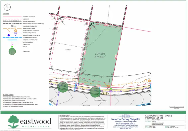 Floorplan of Homely land listing, Lot 601 Eastwood Estate, Goonellabah NSW 2480