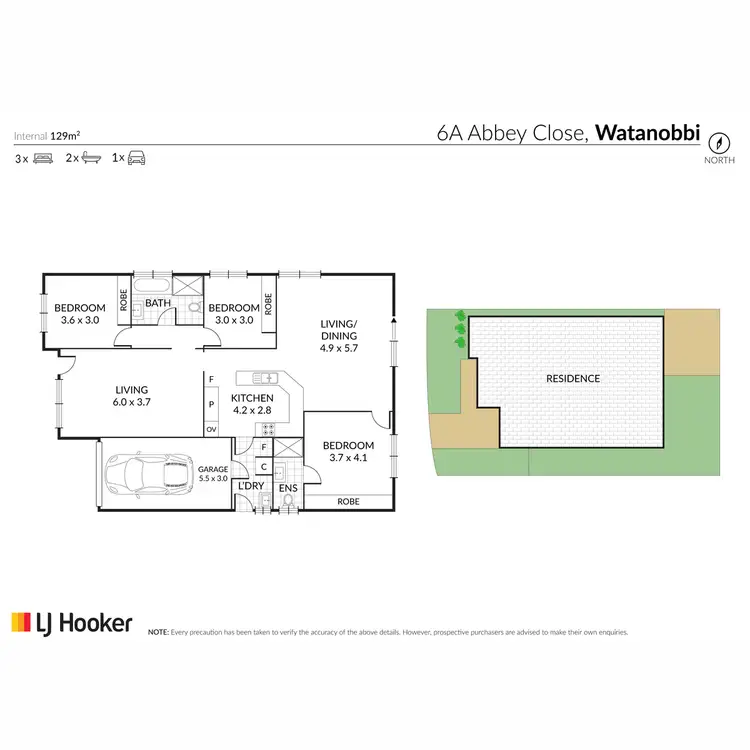 Floorplan of Homely house listing, 6a Abbey Close, Watanobbi NSW 2259