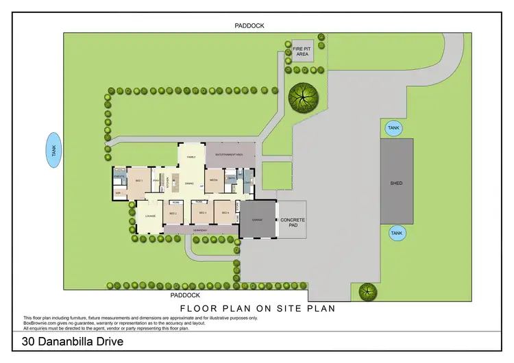 Floorplan of Homely rural property listing, 30 Dananbilla Drive, Young NSW 2594