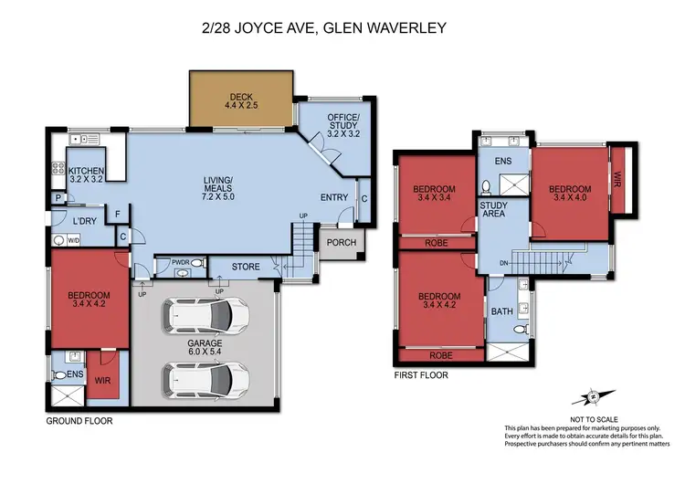 Floorplan of Homely townhouse listing, 2/28 Joyce Avenue, Glen Waverley VIC 3150