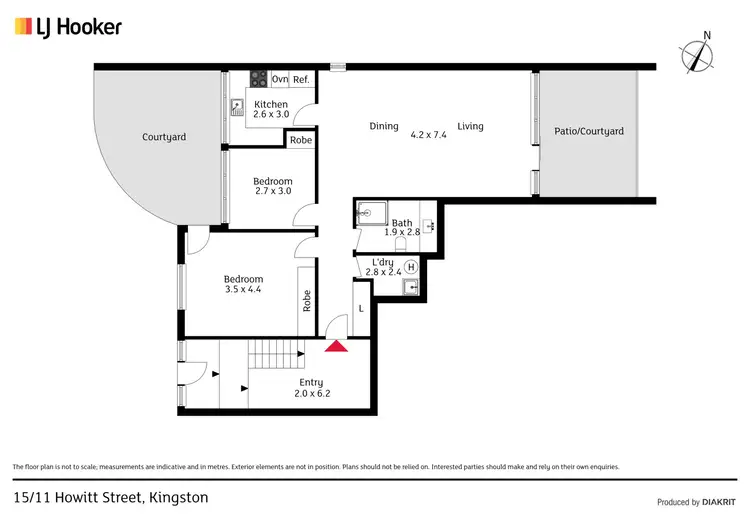 Floorplan of Homely apartment listing, 15/11 Howitt Street, Kingston ACT 2604