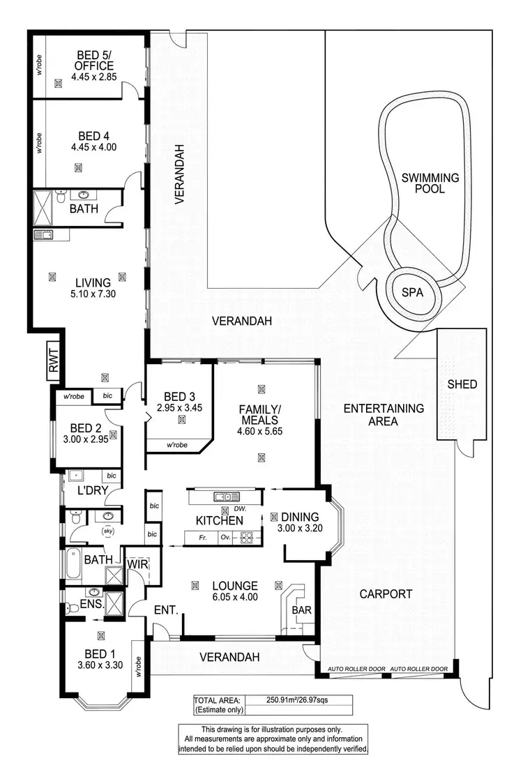 Floorplan of Homely house listing, 12 Salrak Avenue, Marion SA 5043