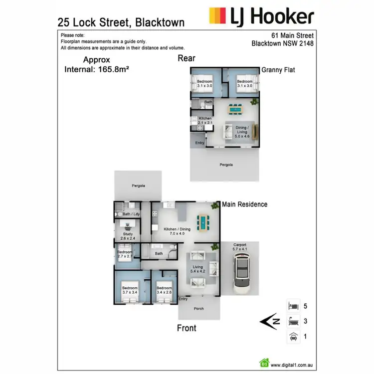 Floorplan of Homely house listing, 25 & 25a Lock Street, Blacktown NSW 2148