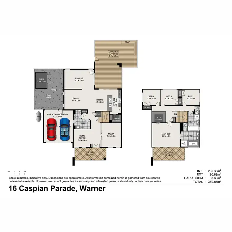 Floorplan of Homely house listing, 16 Caspian Parade, Warner QLD 4500