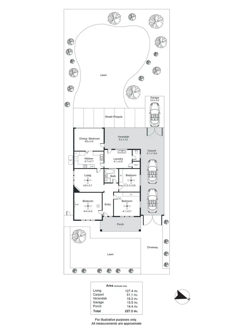 Floorplan of Homely house listing, 8 Allen Avenue, Brooklyn Park SA 5032