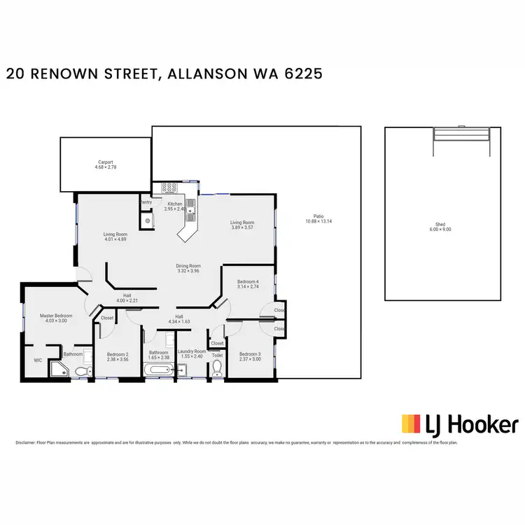 Floorplan of Homely house listing, 20 Renown Street, Allanson WA 6225