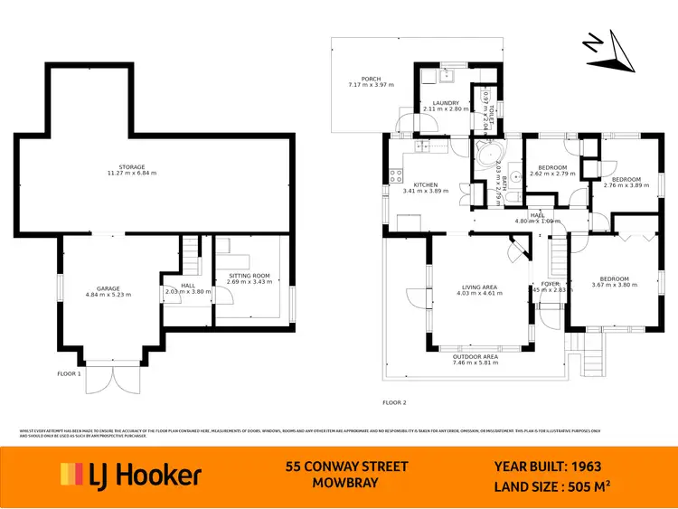 Floorplan of Homely house listing, 55 Conway Street, Mowbray TAS 7248