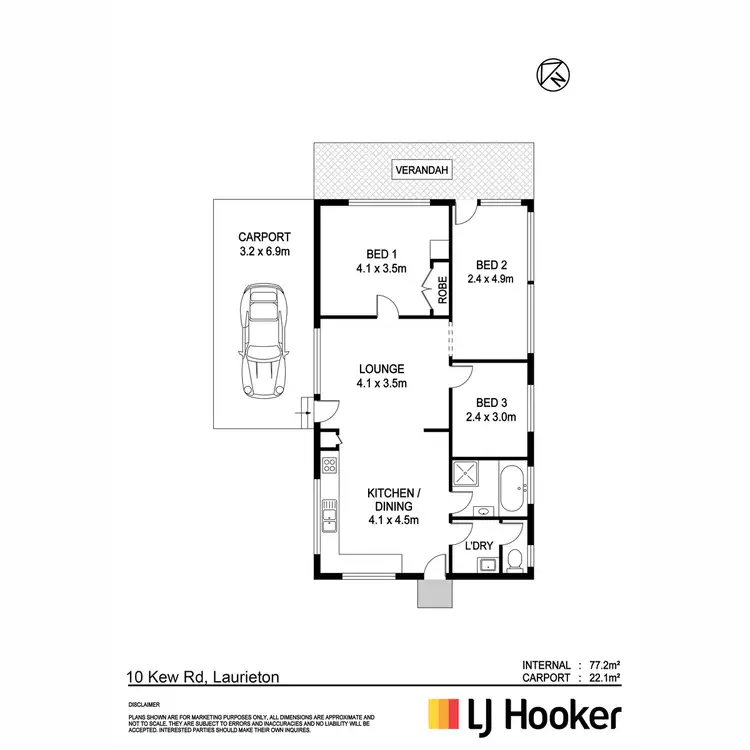 Floorplan of Homely house listing, 10 Kew Road, Laurieton NSW 2443