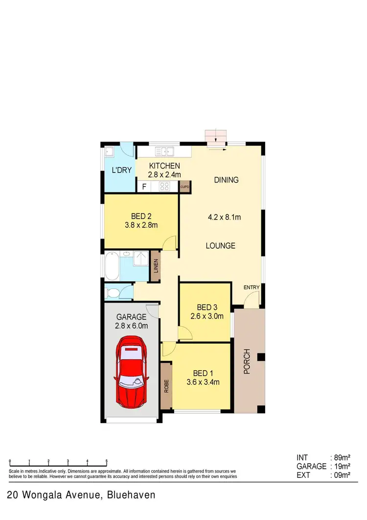 Floorplan of Homely house listing, 20 Wongala Avenue, Blue Haven NSW 2262
