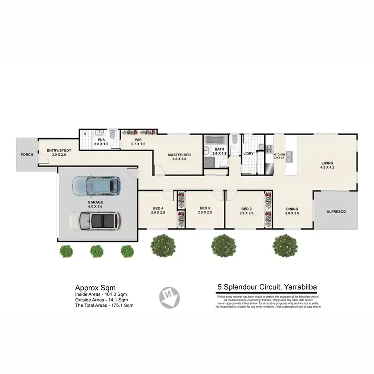 Floorplan of Homely house listing, 5 Splendour Circuit, Yarrabilba QLD 4207