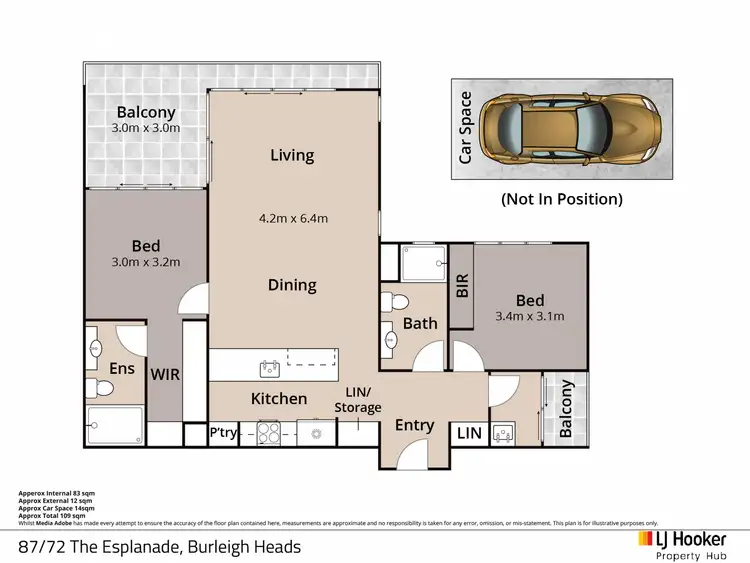 Floorplan of Homely apartment listing, 87/72 The Esplanade, Burleigh Heads QLD 4220