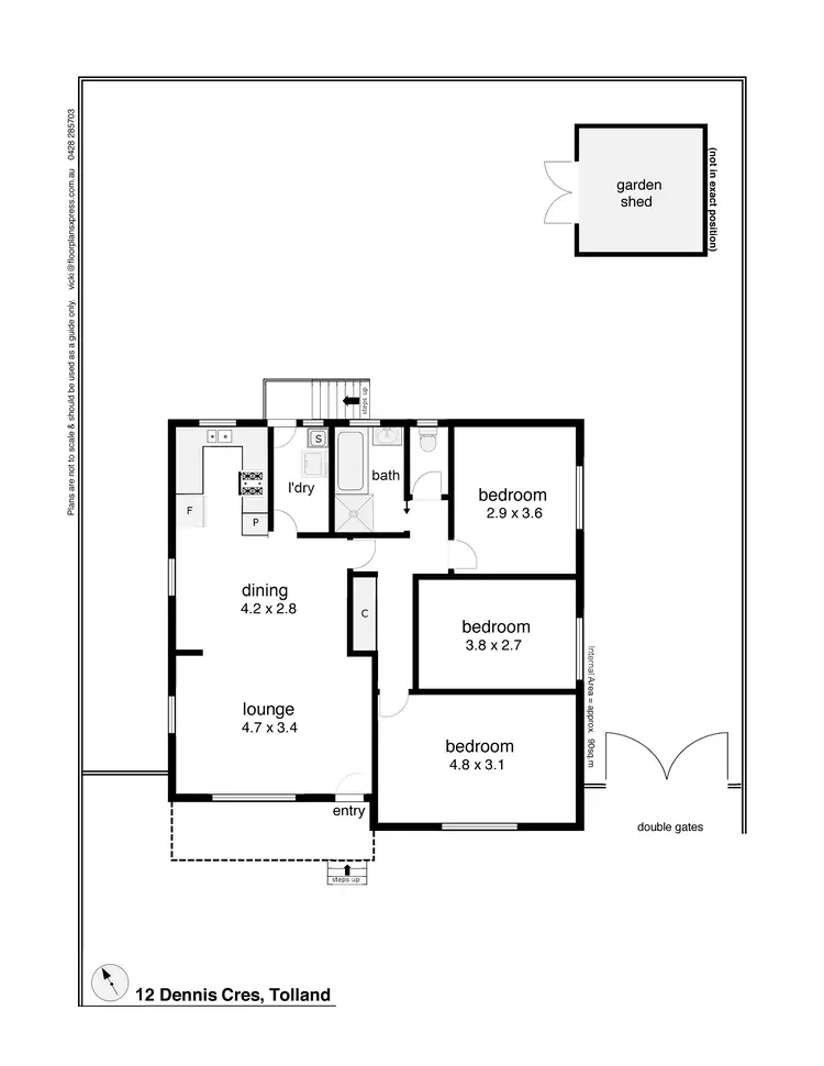 Floorplan of Homely house listing, 12 Dennis Crescent, Tolland NSW 2650