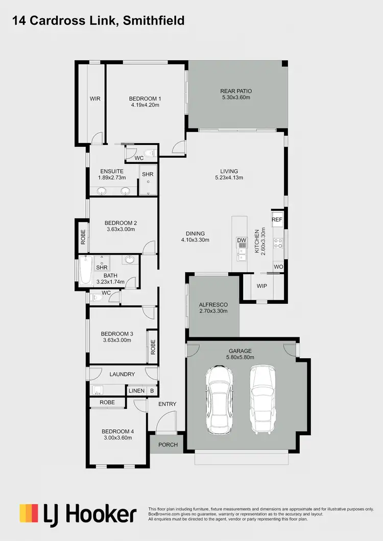 Floorplan of Homely house listing, 14 Cardross Link, Smithfield QLD 4878