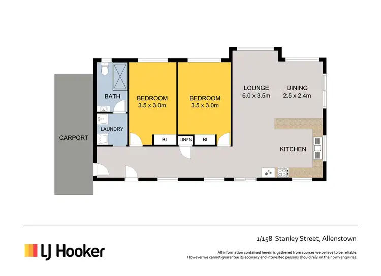 Floorplan of Homely unit listing, 1/158 Stanley Street, Allenstown QLD 4700
