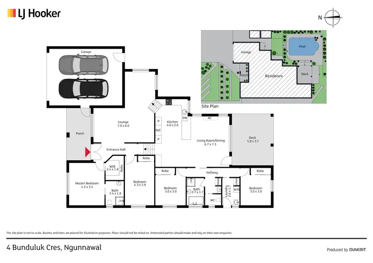 Floorplan of Homely house listing, 4 Bunduluk Crescent, Ngunnawal ACT 2913