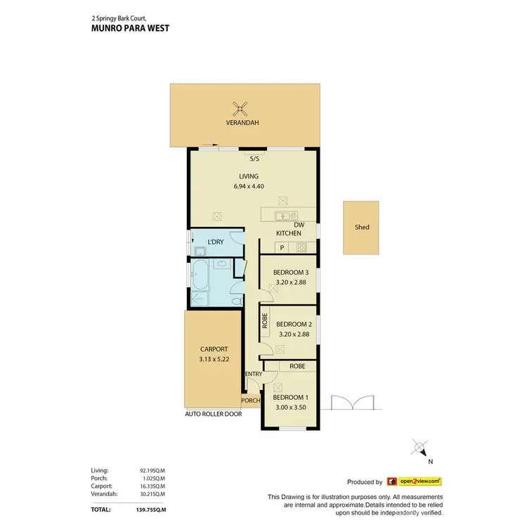 Floorplan of Homely house listing, 2 Stringy Bark Court, Munno Para West SA 5115