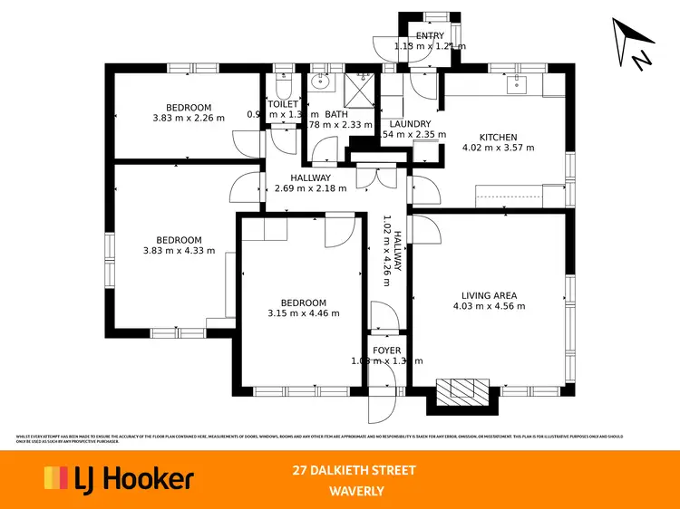 Floorplan of Homely house listing, 27 Dalkeith Street, Waverley TAS 7250