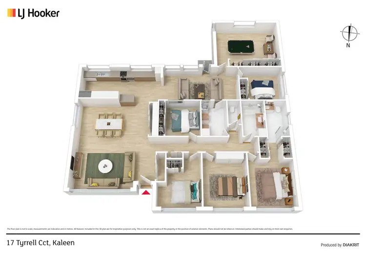 Floorplan of Homely house listing, 17 Tyrrell Circuit, Kaleen ACT 2617