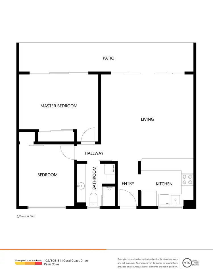 Floorplan of Homely unit listing, 102/305-341 Coral Coast Drive, Palm Cove QLD 4879