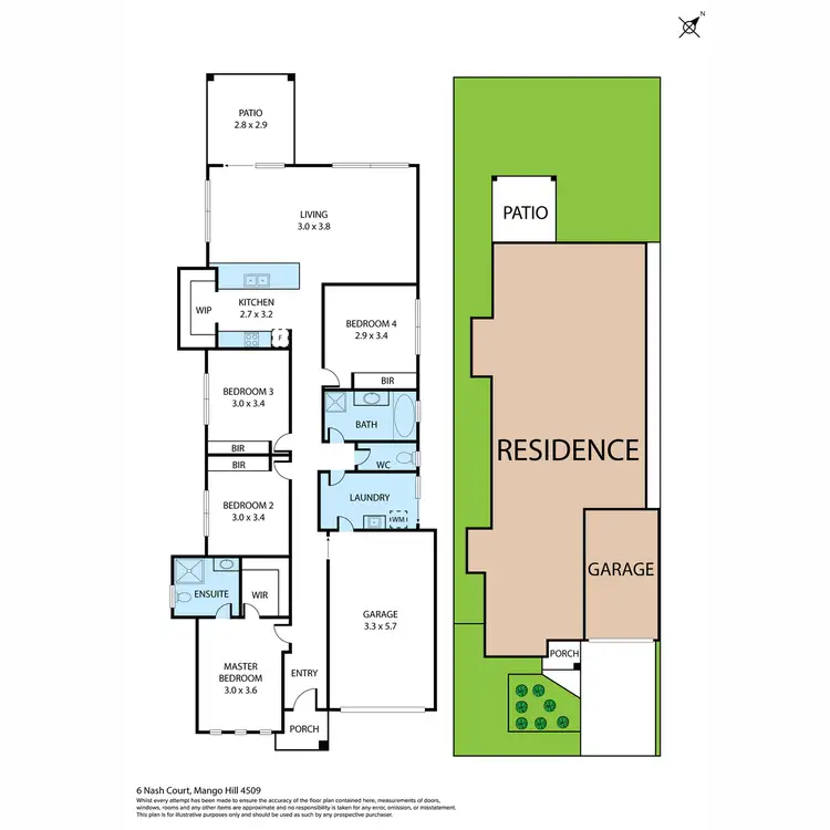 Floorplan of Homely house listing, 6 Nash Court, Mango Hill QLD 4509