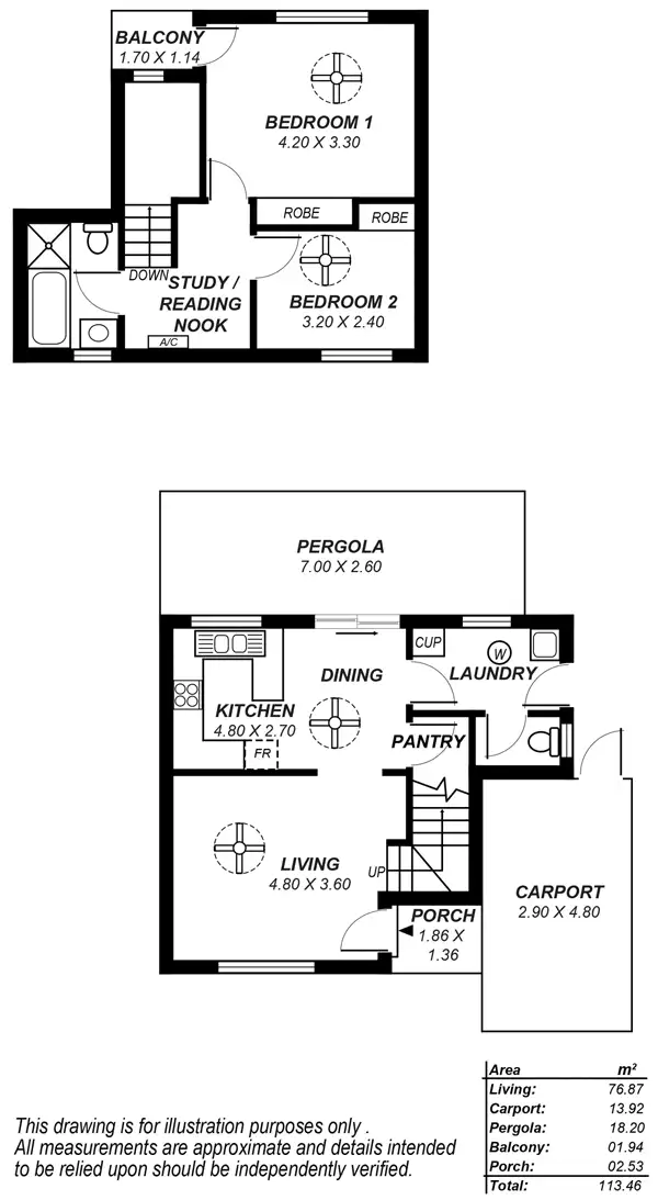 Floorplan of Homely townhouse listing, 4/6 Devon Street North, Goodwood SA 5034