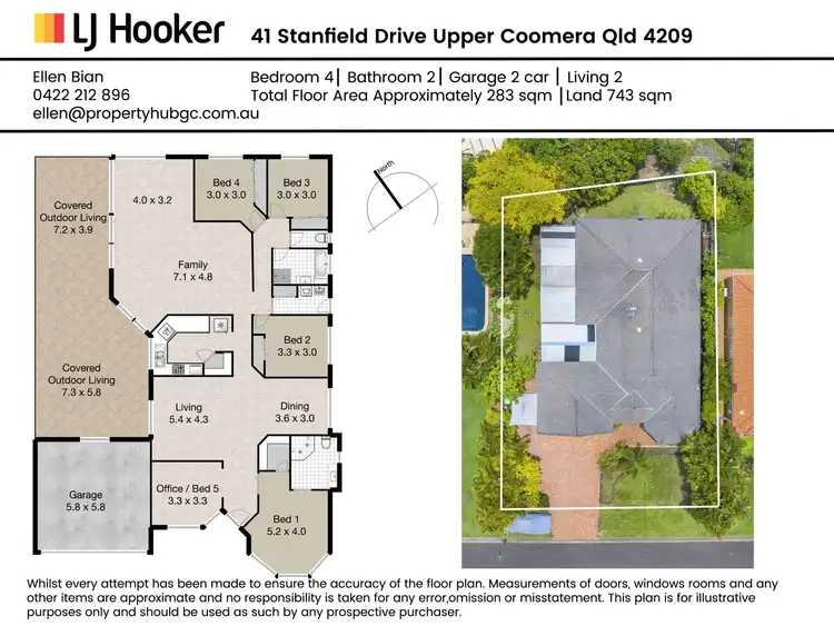 Floorplan of Homely house listing, 41 Stanfield Drive, Upper Coomera QLD 4209
