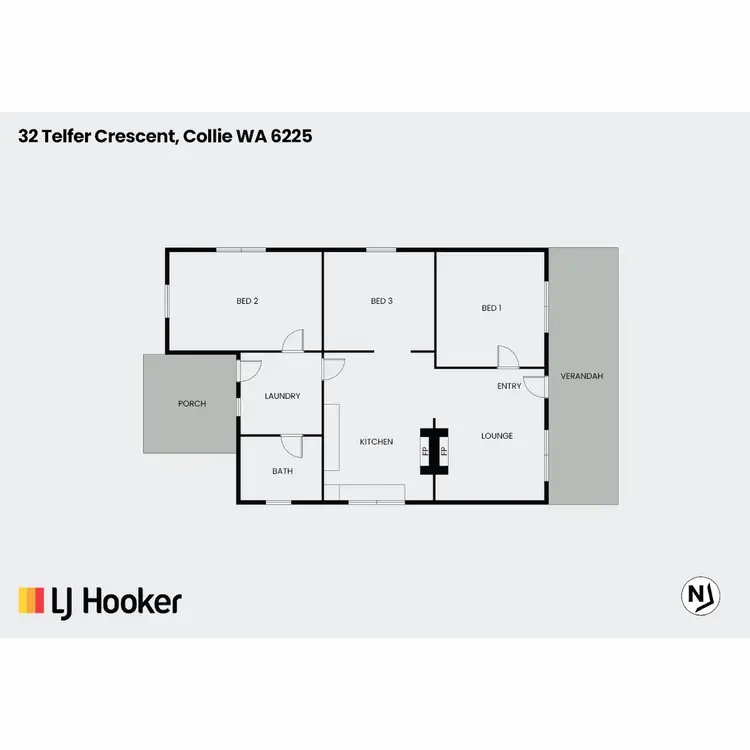 Floorplan of Homely house listing, 32 Telfer Crescent, Collie WA 6225