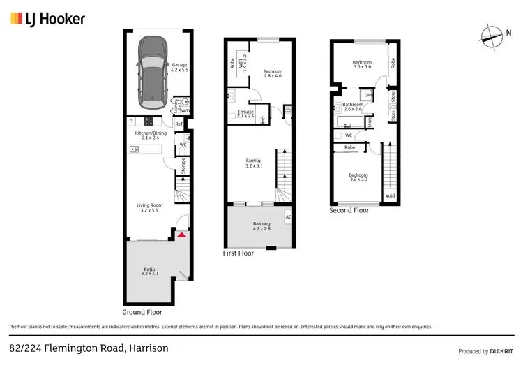 Floorplan of Homely townhouse listing, 82/224 Flemington Road, Harrison ACT 2914
