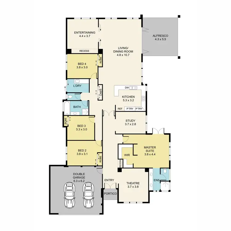 Floorplan of Homely house listing, 6 Rixons Link, Burns Beach WA 6028