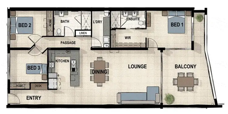 Floorplan of Homely apartment listing, 11/43-45 Sims Esplanade, Yorkeys Knob QLD 4878
