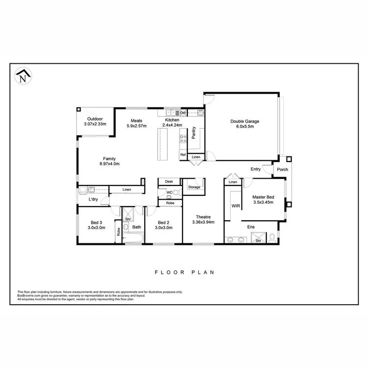 Floorplan of Homely house listing, 8 Trijena Aveune, Mickleham VIC 3064