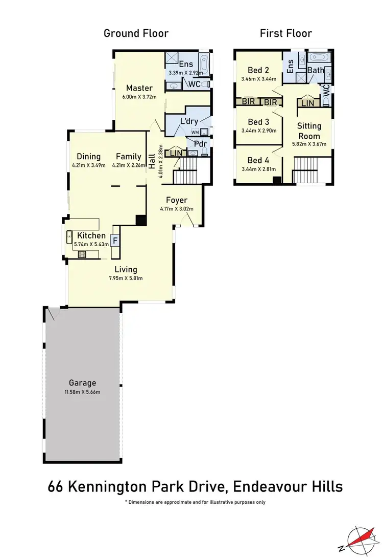 Floorplan of Homely house listing, 64-66 Kennington Park Drive, Endeavour Hills VIC 3802