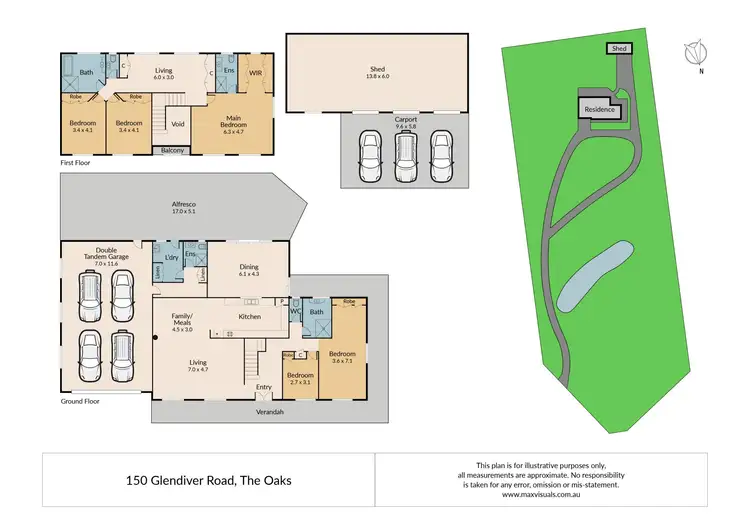 Floorplan of Homely house listing, 150 Glendiver Rd, The Oaks NSW 2570