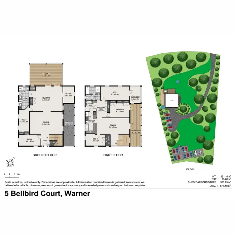 Floorplan of Homely house listing, 5 Bellbird Court, Warner QLD 4500