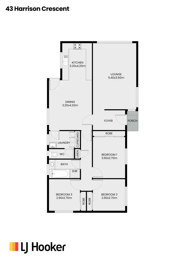 Floorplan of Homely house listing, 43 Harrison Crescent, Swan Hill VIC 3585