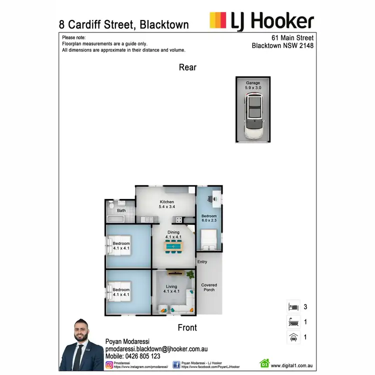 Floorplan of Homely house listing, 8 Cardiff Street, Blacktown NSW 2148