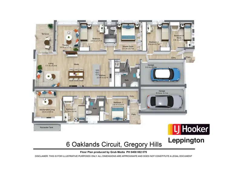 Floorplan of Homely house listing, 6a & 6b Oaklands Circuit, Gregory Hills NSW 2557