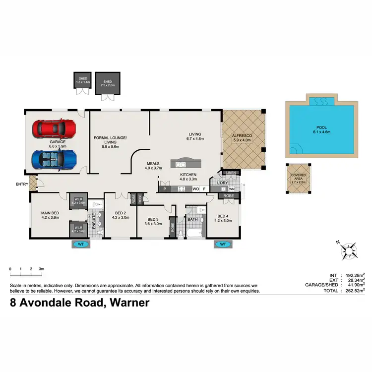 Floorplan of Homely house listing, 8 Avondale Road, Warner QLD 4500