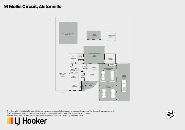 Floorplan of Homely house listing, 91 Mellis Circuit, Alstonville NSW 2477
