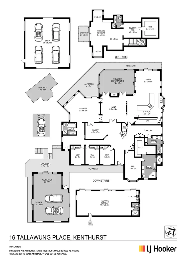 Floorplan of Homely house listing, 16 Tallawung Place, Kenthurst NSW 2156