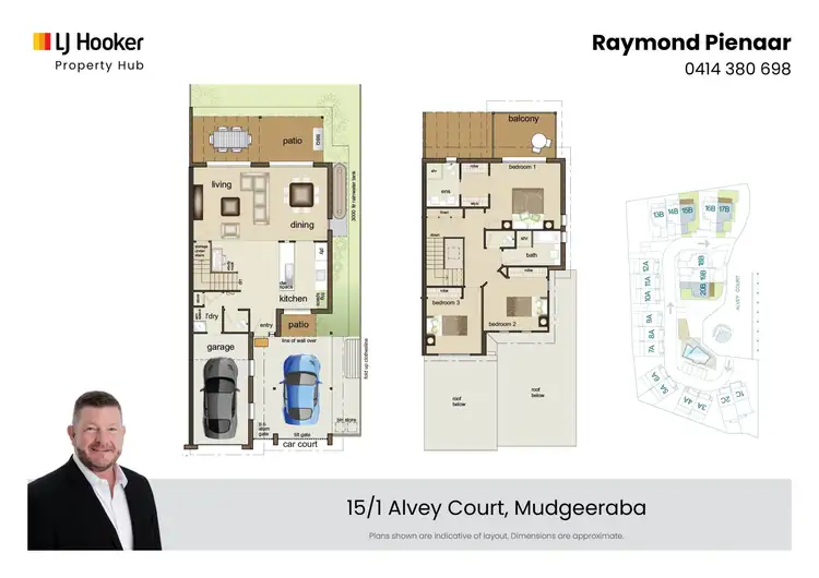 Floorplan of Homely townhouse listing, 15/1 Alvey Court, Mudgeeraba QLD 4213