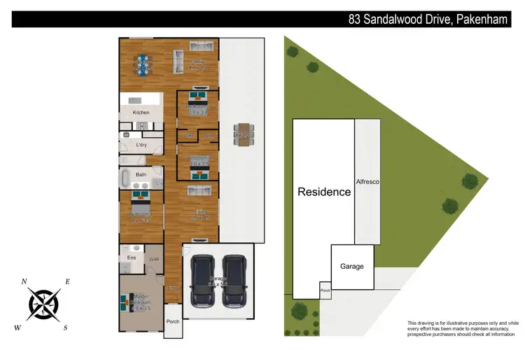 Floorplan of Homely house listing, 83 Sandalwood Drive, Pakenham VIC 3810