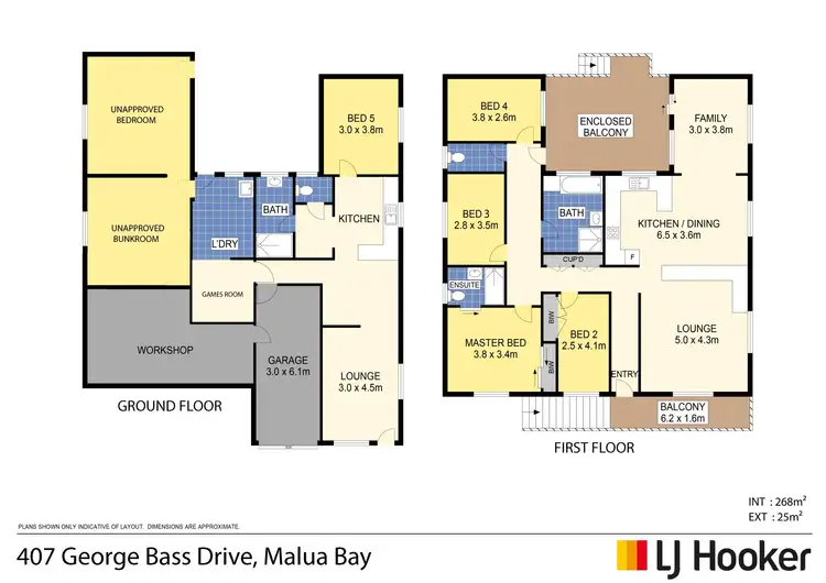 Floorplan of Homely house listing, 407 George Bass Drive, Malua Bay NSW 2536