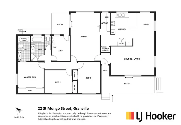 Floorplan of Homely house listing, 22 St Mungo Street, Granville QLD 4650