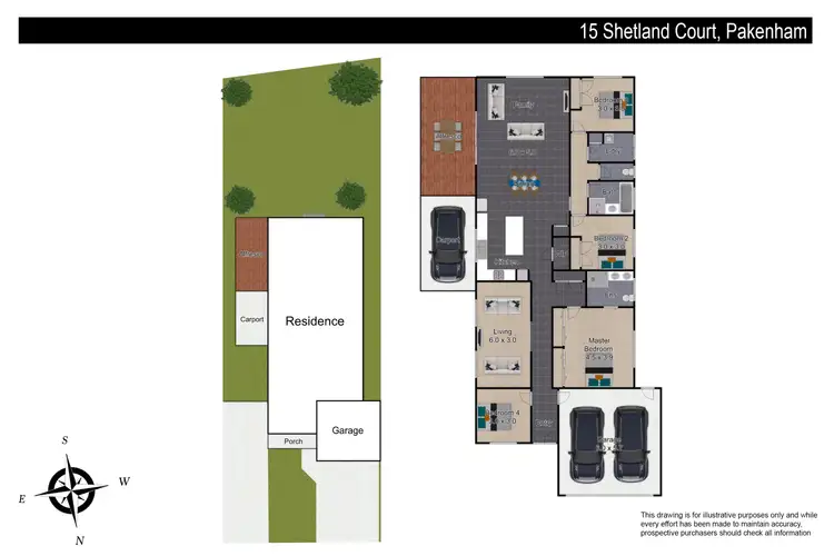 Floorplan of Homely house listing, 15 Shetland Court, Pakenham VIC 3810