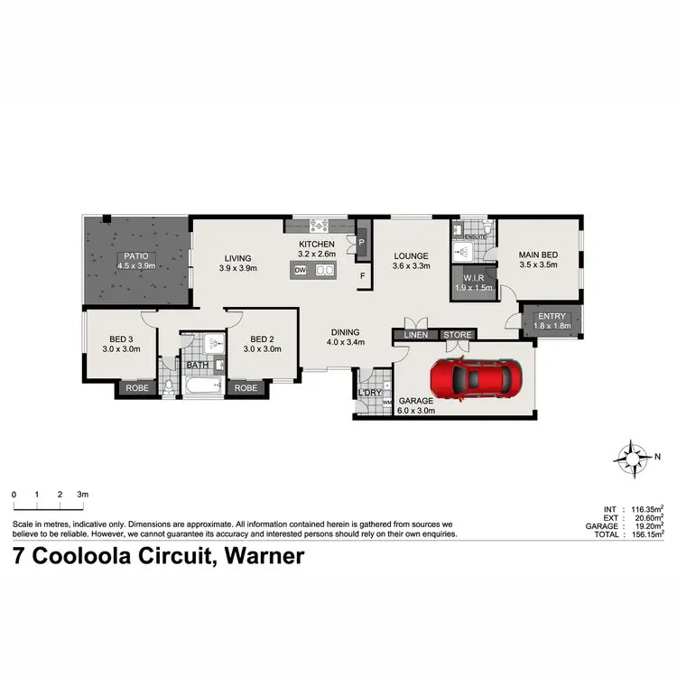 Floorplan of Homely house listing, 7 Cooloola Circuit, Warner QLD 4500