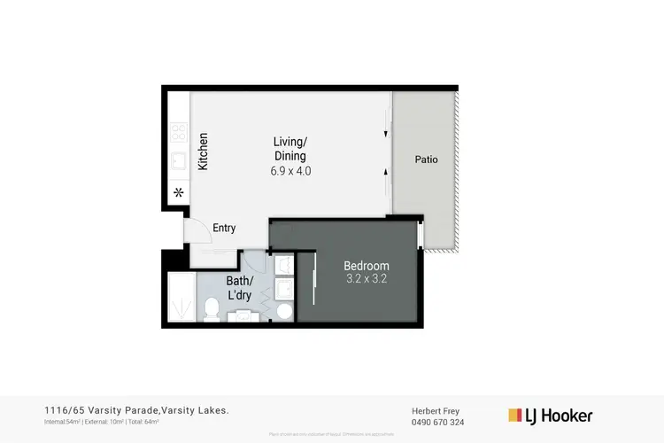 Floorplan of Homely unit listing, 1115/65 Varsity Parade, Varsity Lakes QLD 4227