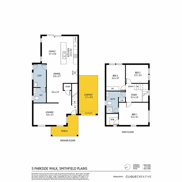 Floorplan of Homely house listing, 5 Parkside Walk, Smithfield Plains SA 5114
